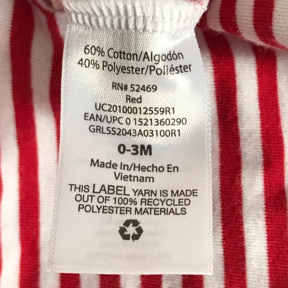 Patriotic Baby Girls Red, White & Blue Flutter Romper Size 0-3 Months - Picture 3 of 7